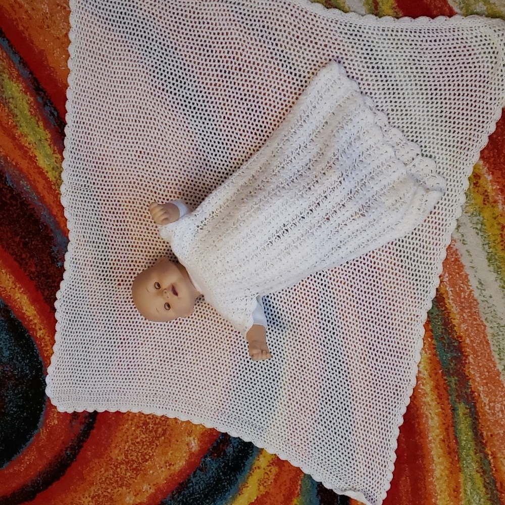 Blessing blanket and dress 0-3 mons